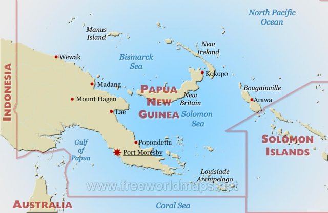papua-newguinea-map-political