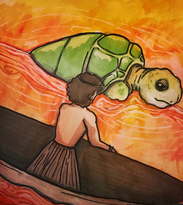 Tangiia and the Sea Turtle